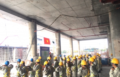 Tiến độ thi công tại dự án Wyndham Soleil Đà Nẵng tuần 27